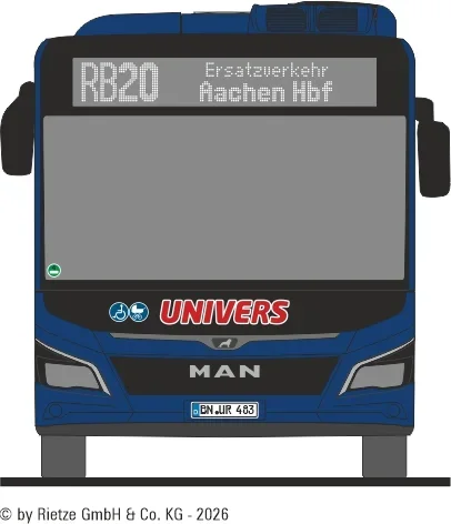 MAN Lions City 12C - Univers Reisen - RB20 Aachen Hbf