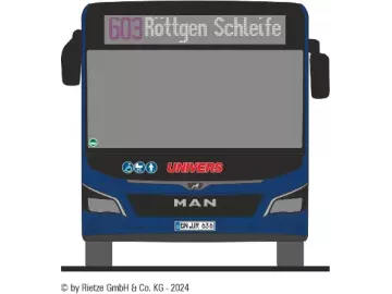 Univers MAN Lion's City 18 - Modellbus Linie 603 Röttgen Schleife