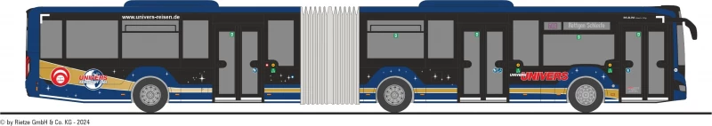 Univers MAN Lion's City 18 - Modellbus Linie 603 Röttgen Schleife