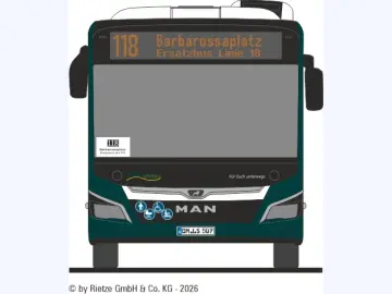rheineifelbus MAN 18C - Linie 118 Barbarossaplatz