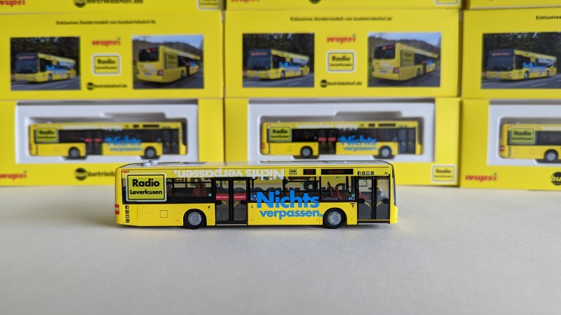 wupsi MAN Lions City - Modellbus Radio Leverkusen Linie 203 Opladen
