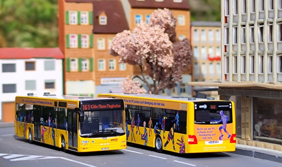 busbetriebshof.de Modellbusse Hochbahn Heiße Ecke